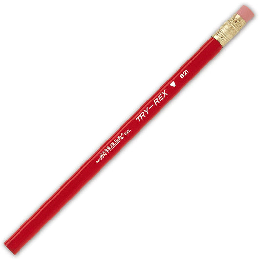 Try Rex® Pencil, Jumbo With Eraser, 12 Per Pack, 3 Packs - Loomini