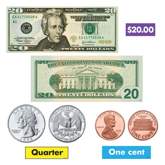 U.S. Money Bulletin Board Set - Loomini