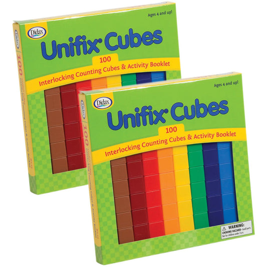 UNIFIX® Cube Set, 100 Per Pack, 2 Packs - Loomini