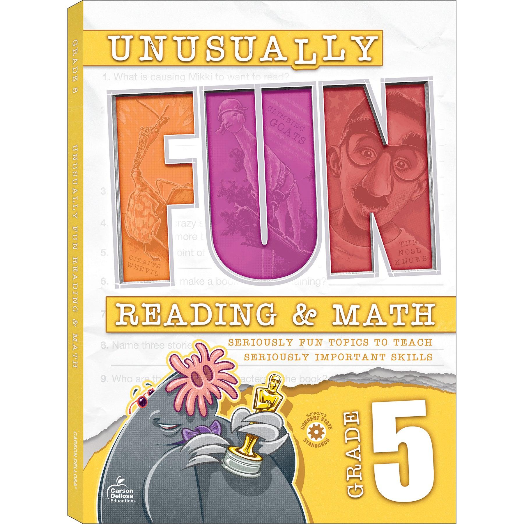 Unusually Fun Unusually Fun Reading & Math Workbook, Grade 5 - Loomini