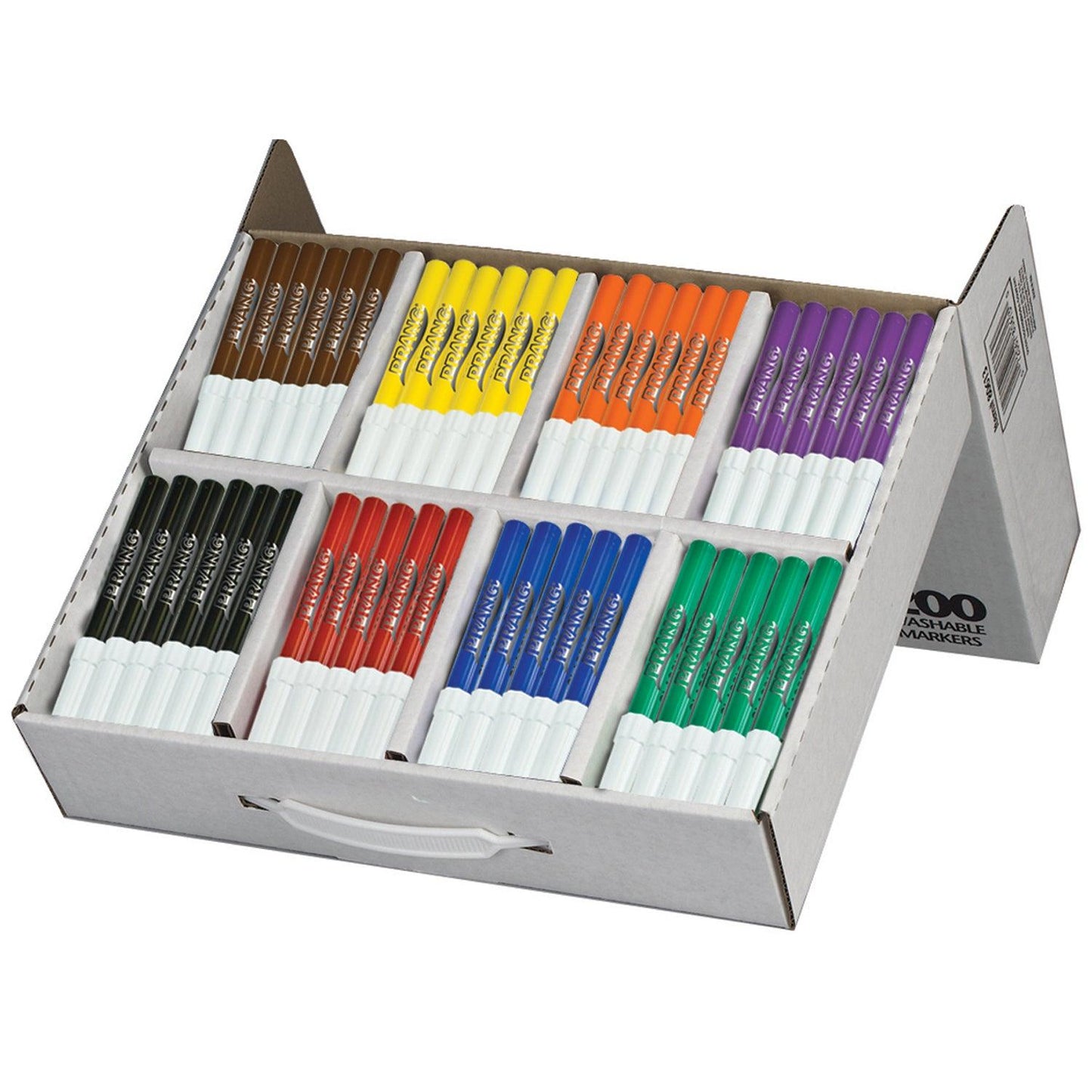 Washable Art Marker Masterpack, 8 Colors, 200 Per Box - Loomini