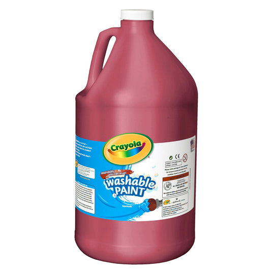 Washable Paint, Red, Gallon - Loomini