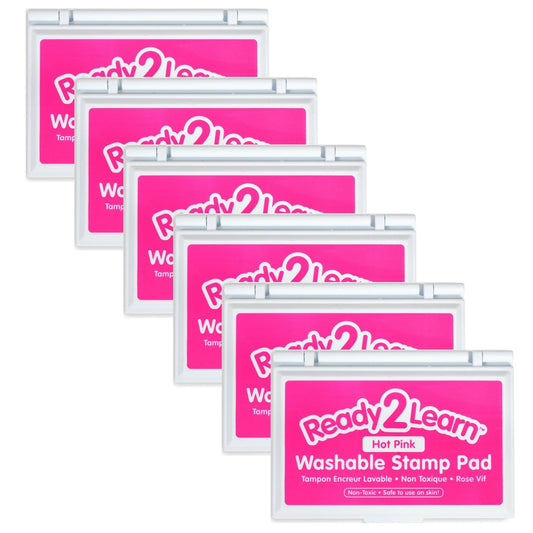 Washable Stamp Pad - Hot Pink - Pack of 6 - Loomini