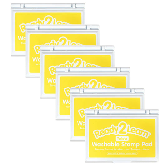 Washable Stamp Pad - Yellow - Pack of 6 - Loomini