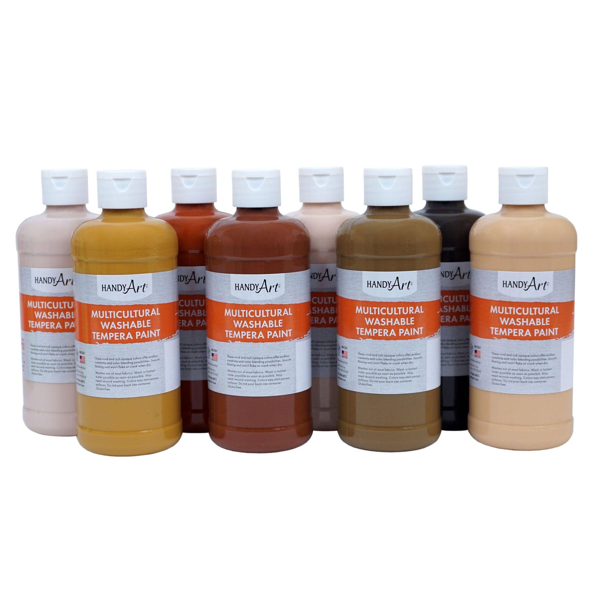 Washable Tempera 8-Pint Multicultural Set - Loomini