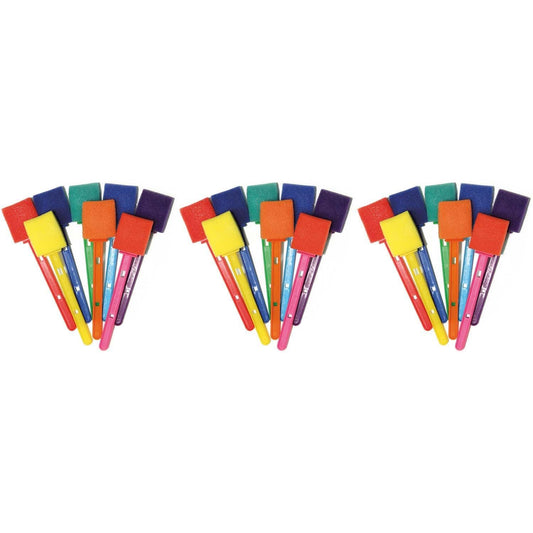 Watercolor Wands with Paint, 8 Assorted Colors, 1-3/8" x 5-1/2", 8 Per Pack, 3 Packs - Loomini