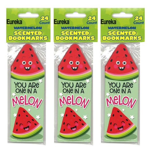 Watermelon Scented Bookmarks, 24 Per Pack, 3 Packs - Loomini