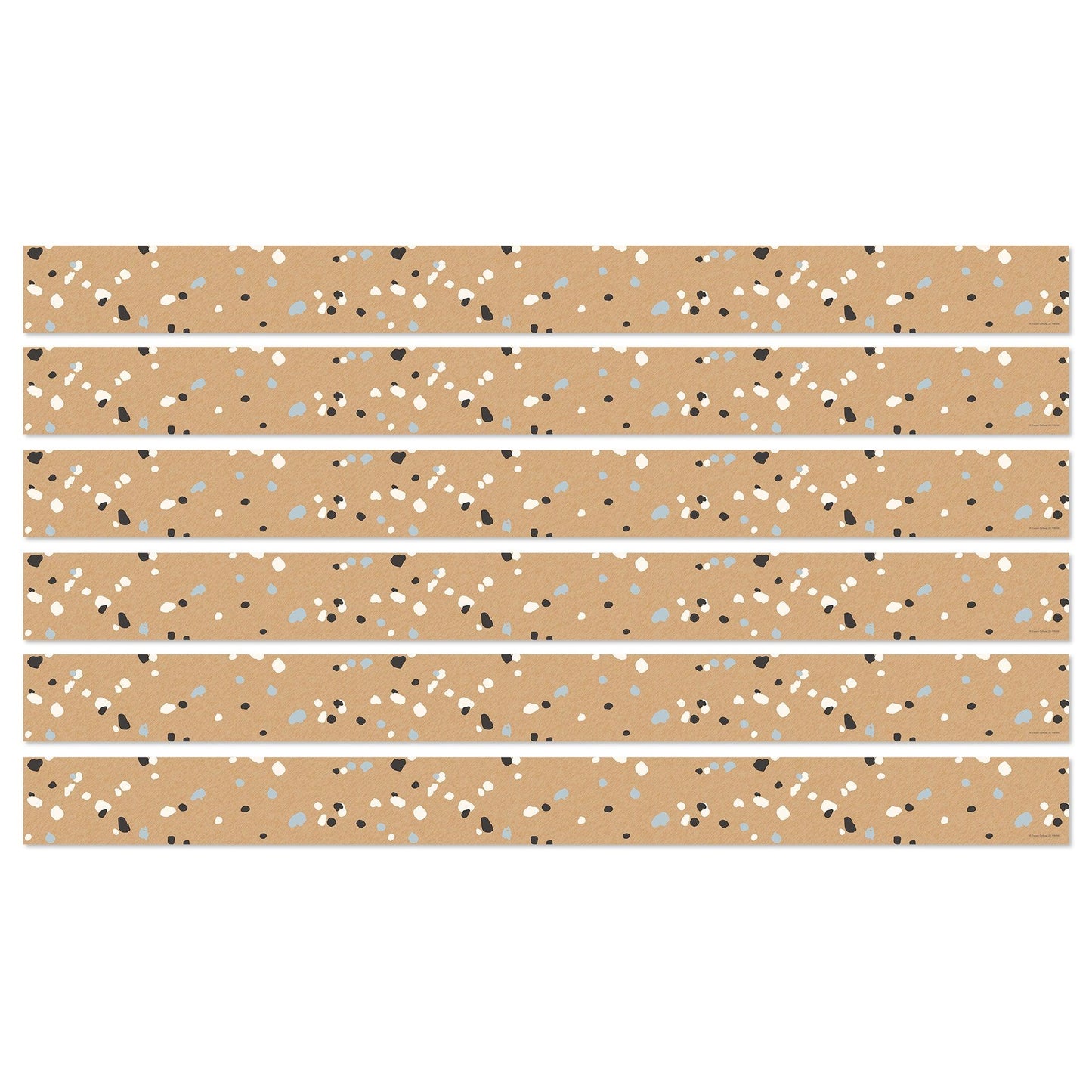 We Belong Speckled Kraft Paper Straight Borders Per Pack, 36 Feet Per Pack, 6 Packs - Loomini