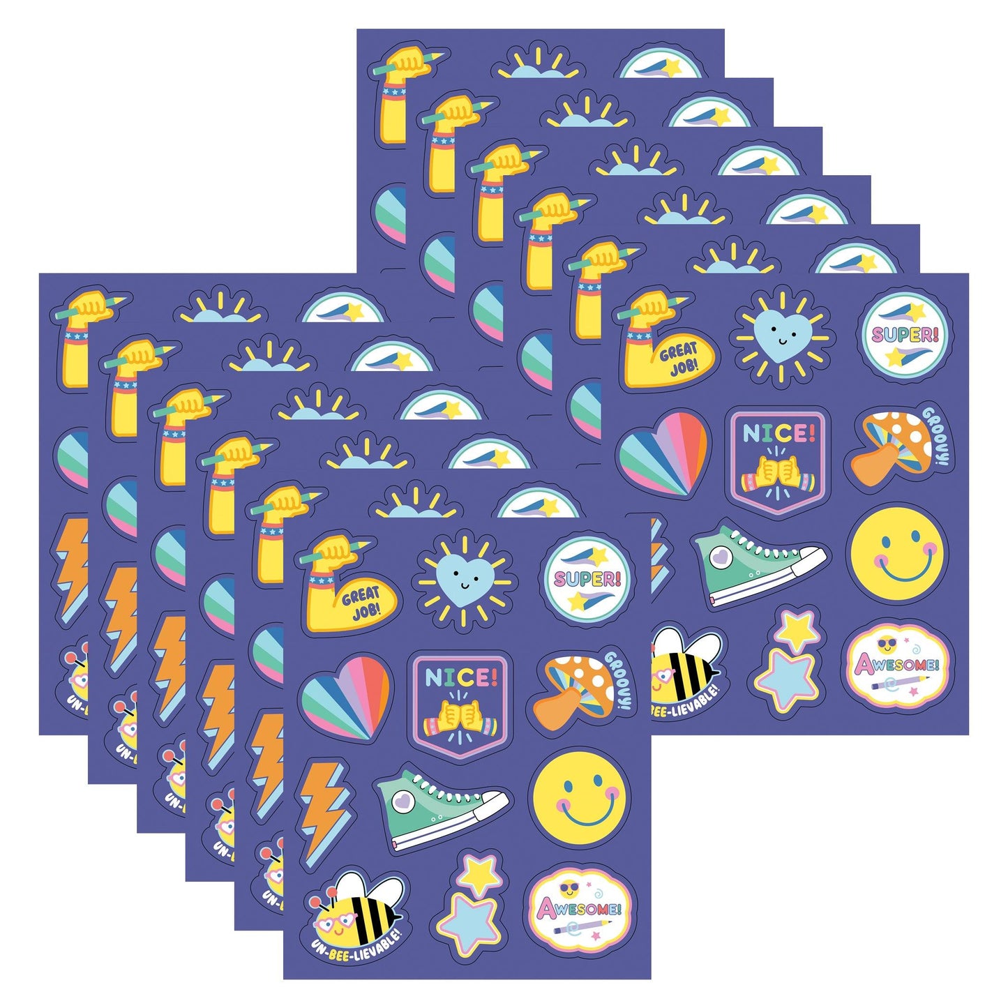 We Stick Together Motivators Motivational Stickers, 72 Per Pack, 12 Packs - Loomini