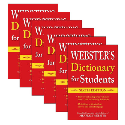Webster's Dictionary for Students, Sixth Edition, Pack of 6 - Loomini