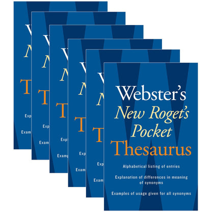 Webster's New Roget's Pocket Thesaurus, Pack of 6 - Loomini