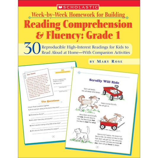 Week-by-Week Homework for Building Reading Comprehension & Fluency: Grade 1 - Loomini