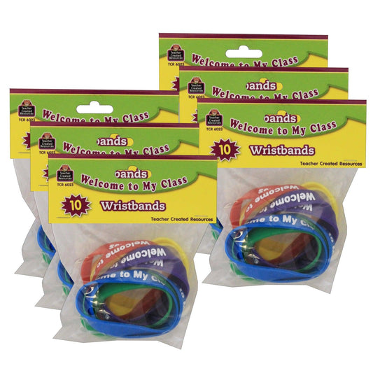 Welcome to My Class Wristbands, 10 Per Pack, 6 Packs - Loomini