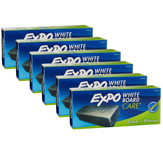 White Board Eraser, Pack of 6 - Loomini