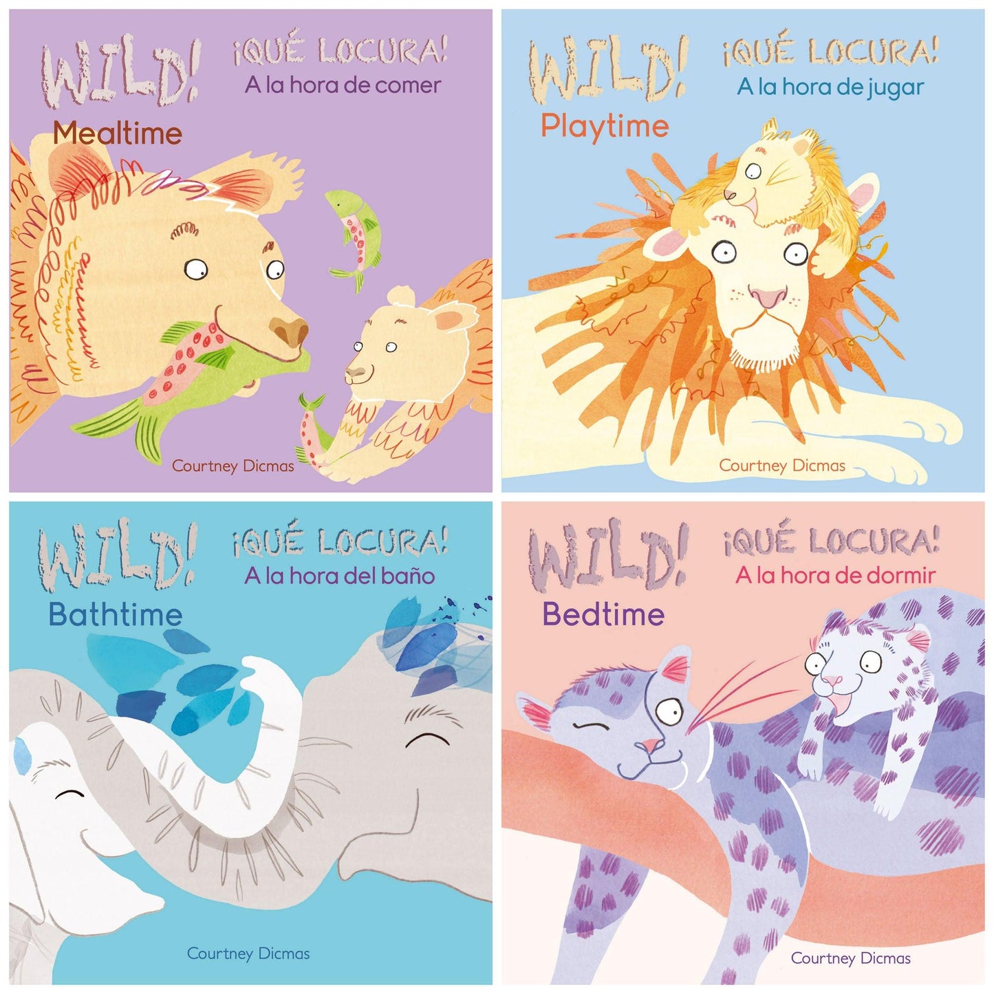 Wild! Bilingual Board Books, Set of 4 - Loomini