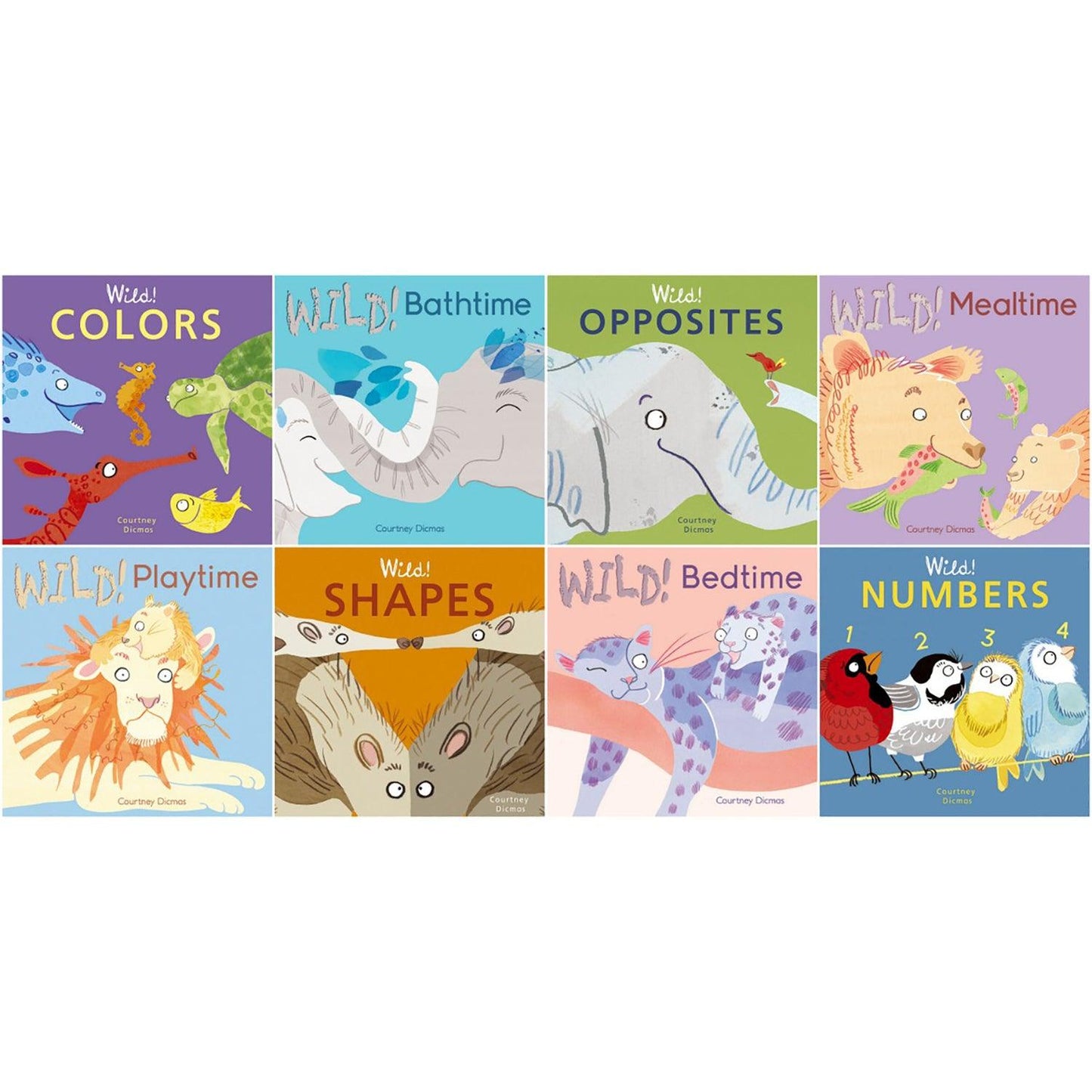 Wild! Concepts Board Book Set 8-Book Set - Loomini