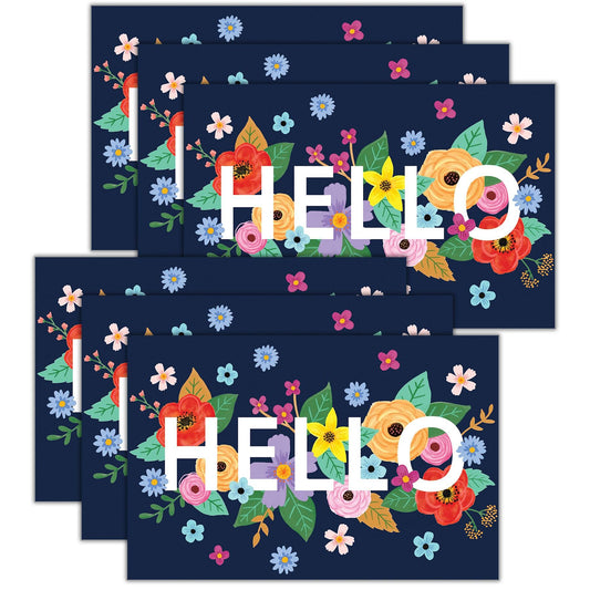 Wildflowers Hello Postcards, 30 Per Pack, 6 Packs - Loomini