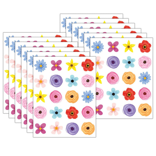 Wildflowers Stickers, 120 Per Pack, 12 Packs - Loomini