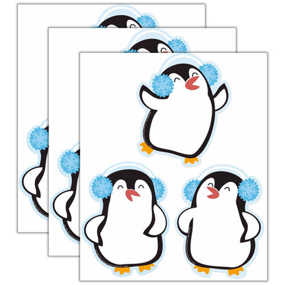 Winter Penguins Paper Cut-Outs, 36 Per Pack, 3 Packs - Loomini