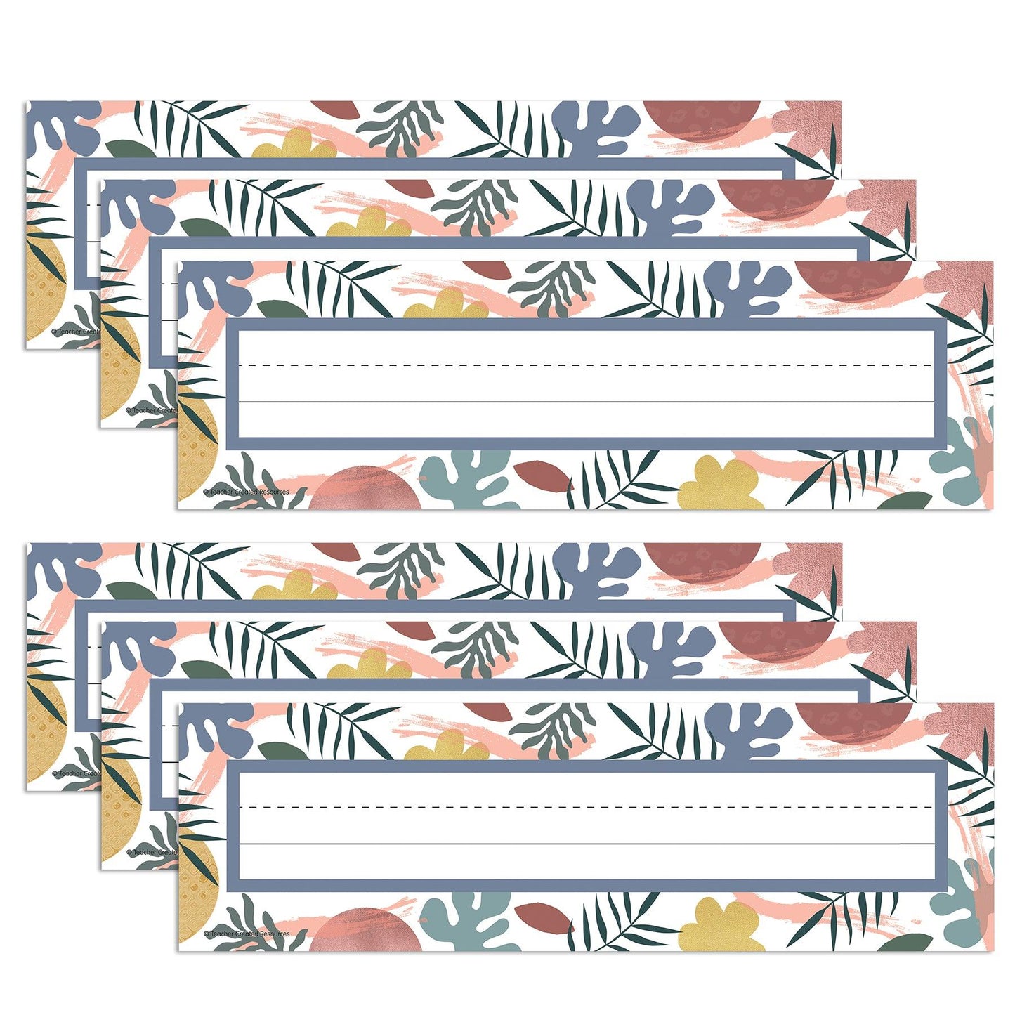 Wonderfully Wild Flat Name Plates, 3-1/2" x 11-1/2", 36 Per Pack, 6 Packs - Loomini