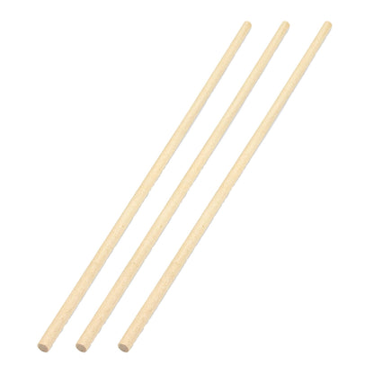 Wood Dowels, 1/4", 25 Per Pack, 3 Packs - Loomini