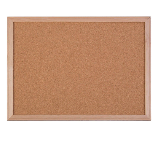 Wood Framed Cork Board, 24" x 36" - Loomini