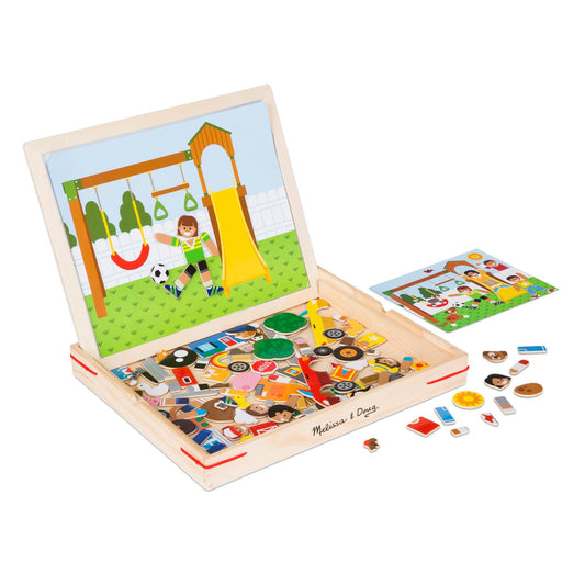 Wooden Magnetic Matching Picture Game - Loomini