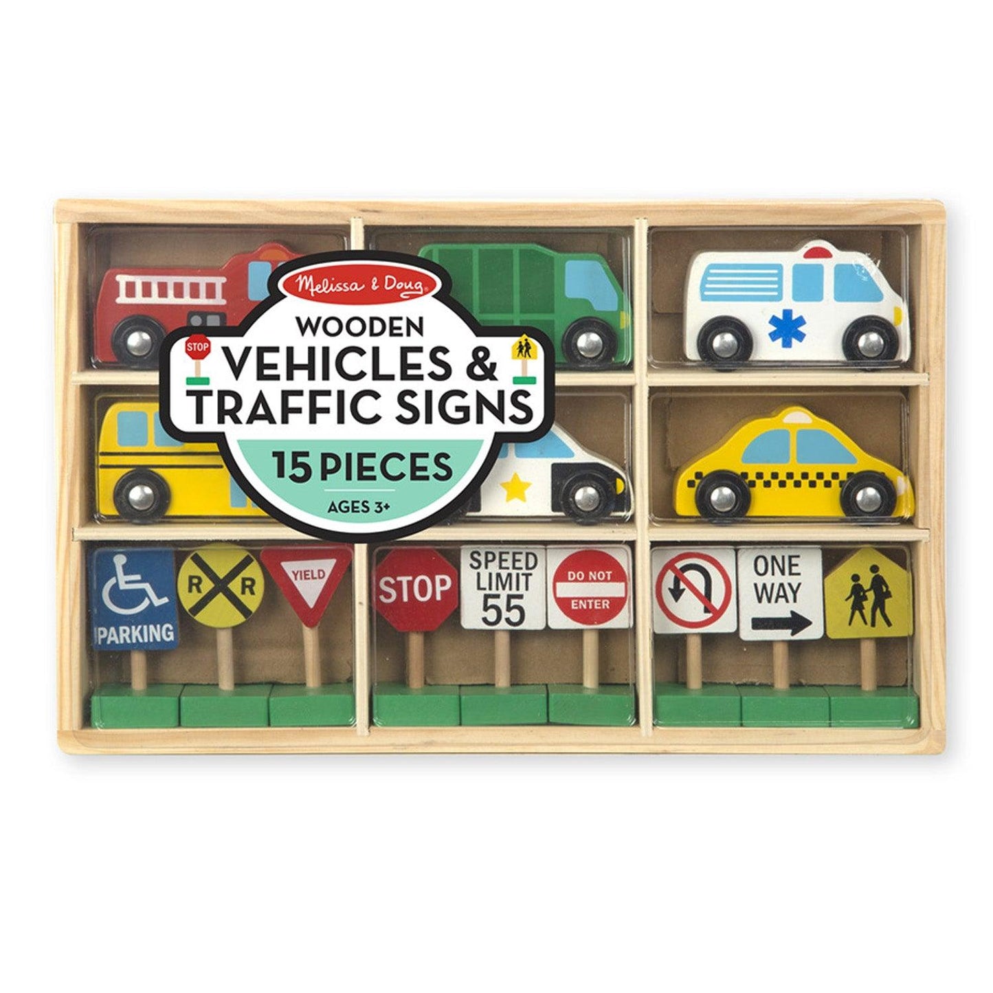 Wooden Vehicles & Traffic Signs - Loomini