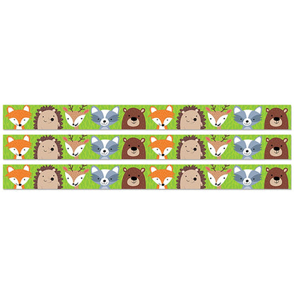 Woodland Animals EZ Border, 48 Feet Per Pack, 3 Packs - Loomini