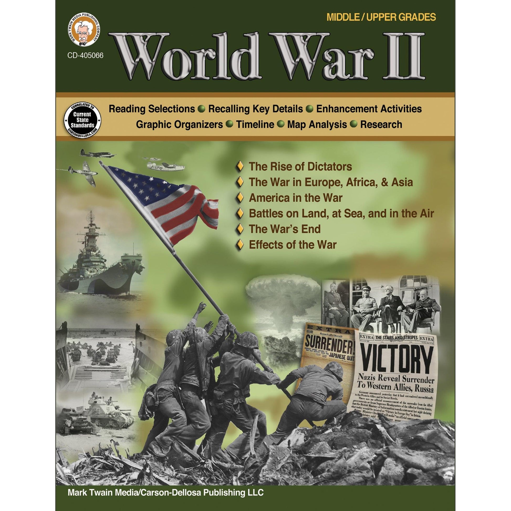 World War II Workbook, Grades 6-12 - Loomini