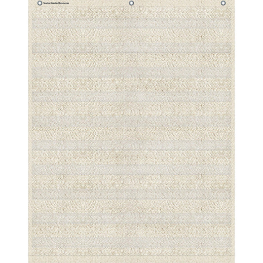 Woven 10 Pocket Chart, 34" x 44" - Loomini