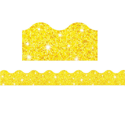 Yellow Sparkle Terrific Trimmers®, 32.5 Feet Per Pack, 6 Packs - Loomini